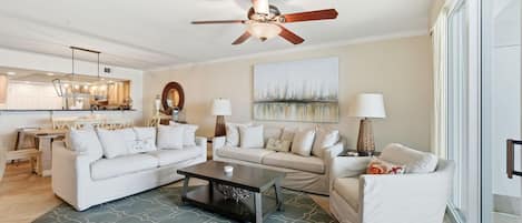 Condo, Multiple Beds (SeaSpray East 625-Gulf Front) | Living area