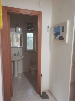 Suihku, hiustenkuivaaja, bidee, vessapaperi