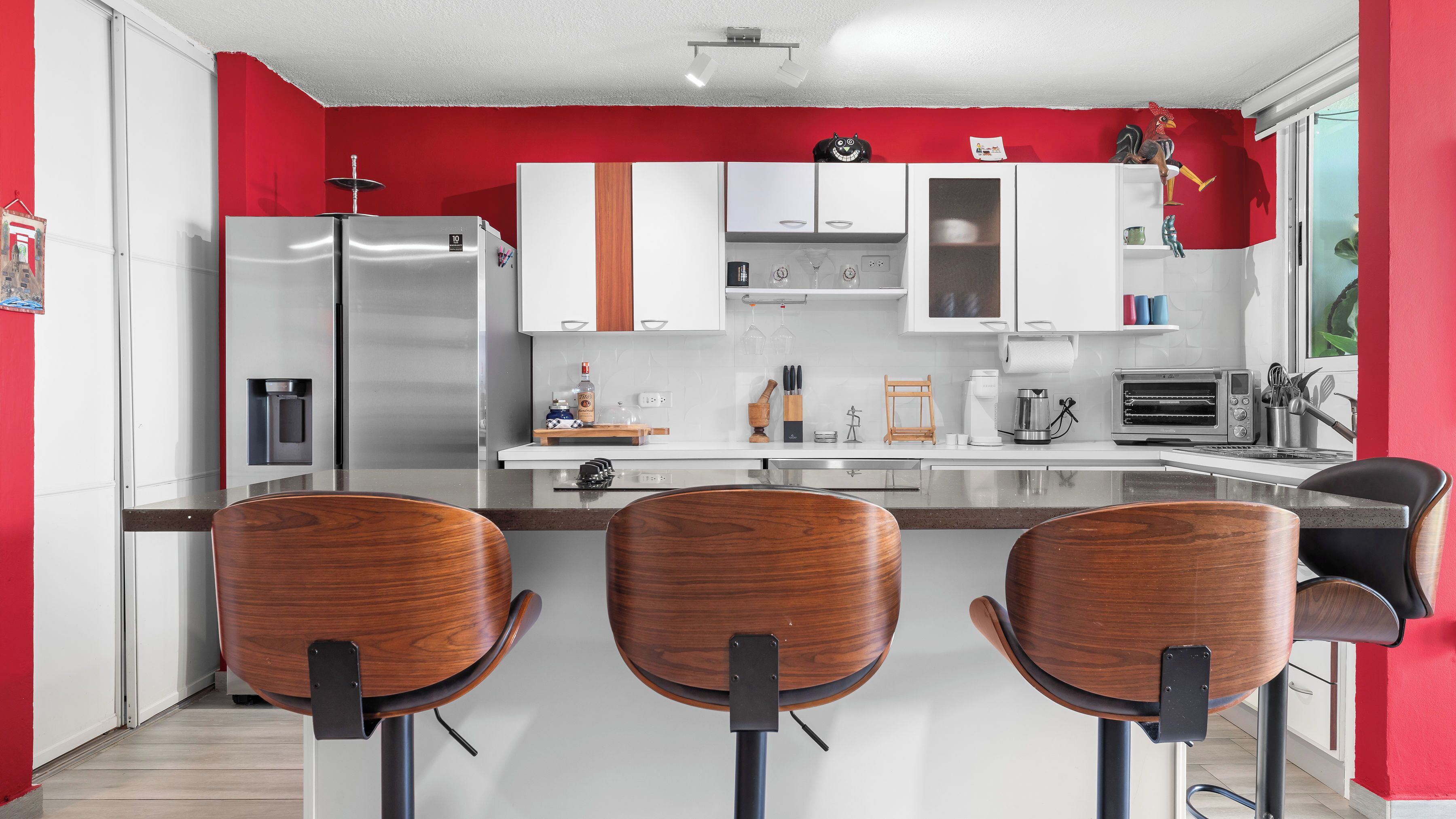 Deluxe Apartment, Balcony | Private kitchen