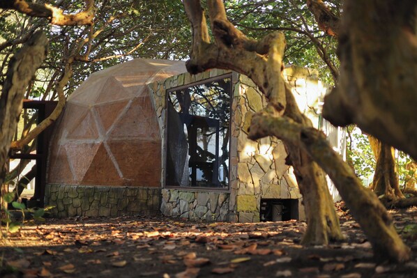 Bungalow Deluxe, vue océan | Terrasse/Patio