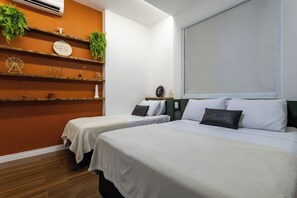 1 habitación, tabla de planchar con plancha, wifi y ropa de cama 