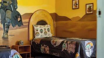 9 quartos, ferros/tábuas de passar roupa, berço de viagem, Wi-Fi