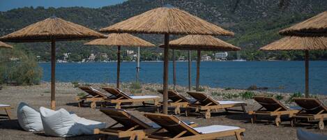 Plage privée, bar de plage