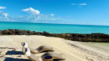 Sun-loungers, beach towels