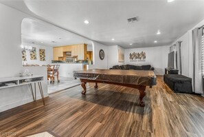 Living area - Near-Strip Oasis w/ Pool, Game Room & Yard (Las Vegas)