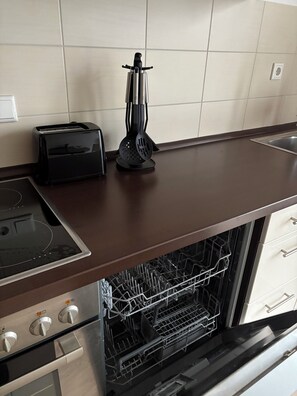 Microwave, oven, stovetop, dishwasher - Spacious vacation apartment in Bad Salzuflen (Bad Salzuflen)