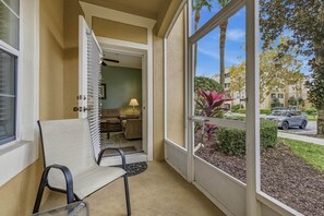 Terrace/patio - Disney Magic-3 bed 1st floor Windsor Hills condo, just 1.5 miles from WDW! (Four Corners)