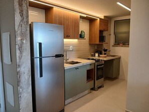 Private kitchen - Apto Vista Mar Lateral em Frente a Praia BDT0608 (Ilhéus)