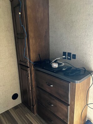 Interior - Large camper in a quiet resort- close to lakes, ATV trails, boat launch- friend (Lac La Biche)