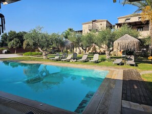 Deluxe Villa, Courtyard View | Pool | Outdoor pool, sun loungers - Grantzaos Villas Zante (Agios Sostis)