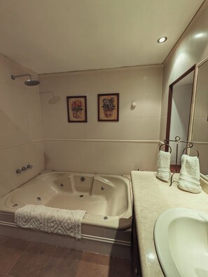 Shower, jetted tub, hair dryer, bidet - Gorgeous 7-bedroom farmhouse with AC in charming Soca (Departamento de Canelones)