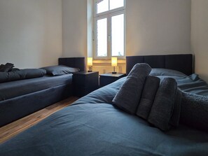 2 habitaciones y ropa de cama 