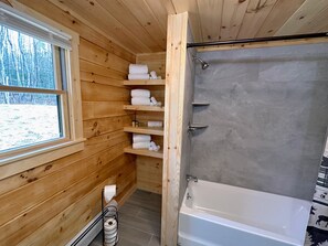 Chalet (3 Bedrooms) | Interior - 18ha Log Home Close to Franconia Notch Privacy, Fire Pit, Wifi, Pool gym Passes (Sugar Hill)