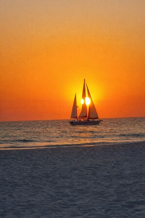 Sun loungers, beach towels