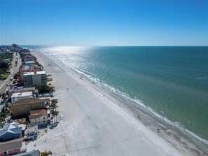 Sun-loungers, beach towels