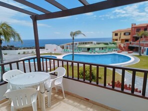 Outdoor dining - Beatifull apto lago azul 59 Los cancajos (Los Cancajos)