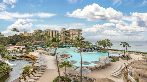 Pool - 1-Bedroom Ocean View at Hilton Ka'anapali: Stunning Views, Pools & Island Luxury (Lahaina)