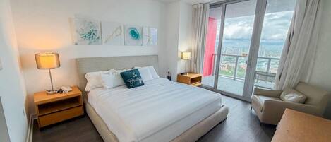 1 bedroom, iron/ironing board, travel crib, WiFi