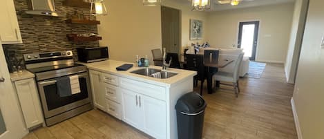Microwave, oven, stovetop