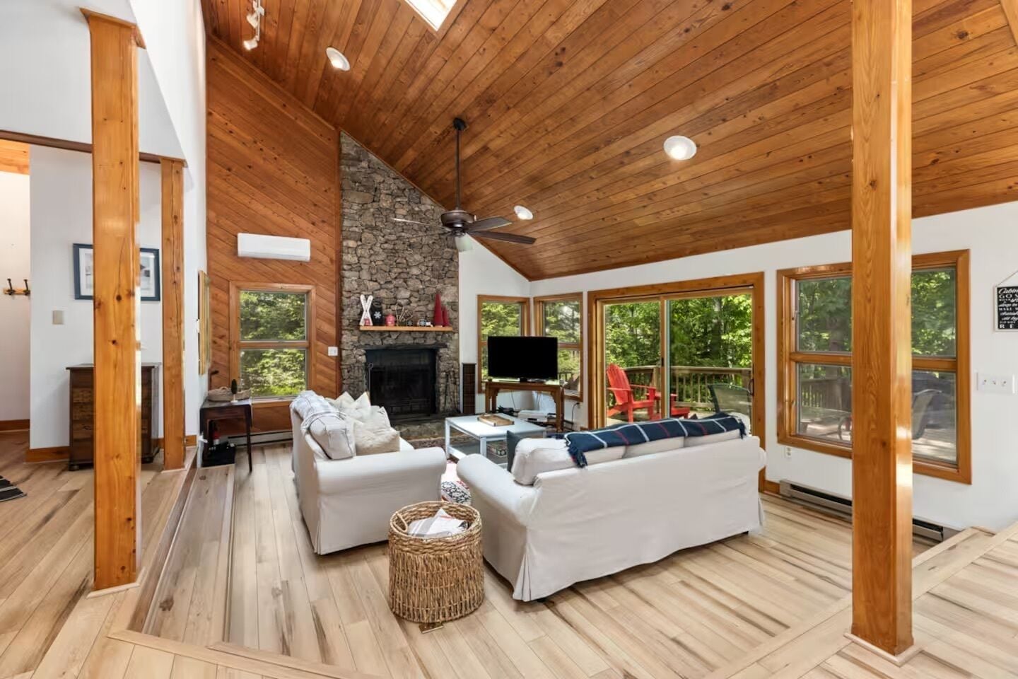 TV connectée, cheminée