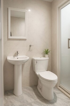 Appartement Confort, balcon, vue ville | Salle de bain