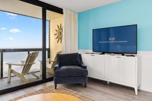 TV - Ocean & Bay Panorama | Luxe Corner Escape (Ocean City)