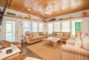 House (3 Bedrooms) | Interior - Bach Porch - Beach Gear Credit Included! 2 Shared Heated Pools! (Port Aransas)