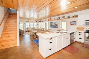 House (3 Bedrooms) | Interior - Bach Porch - Beach Gear Credit Included! 2 Shared Heated Pools! (Port Aransas)