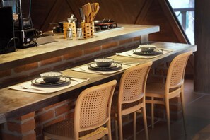 Dining - Aurea Glamping | Luxury Geodesic Dome (Llano Grande)