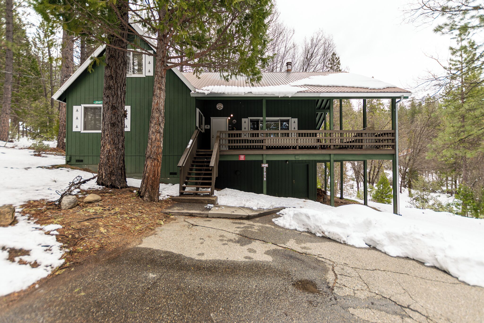 A szálláshely homlokzata