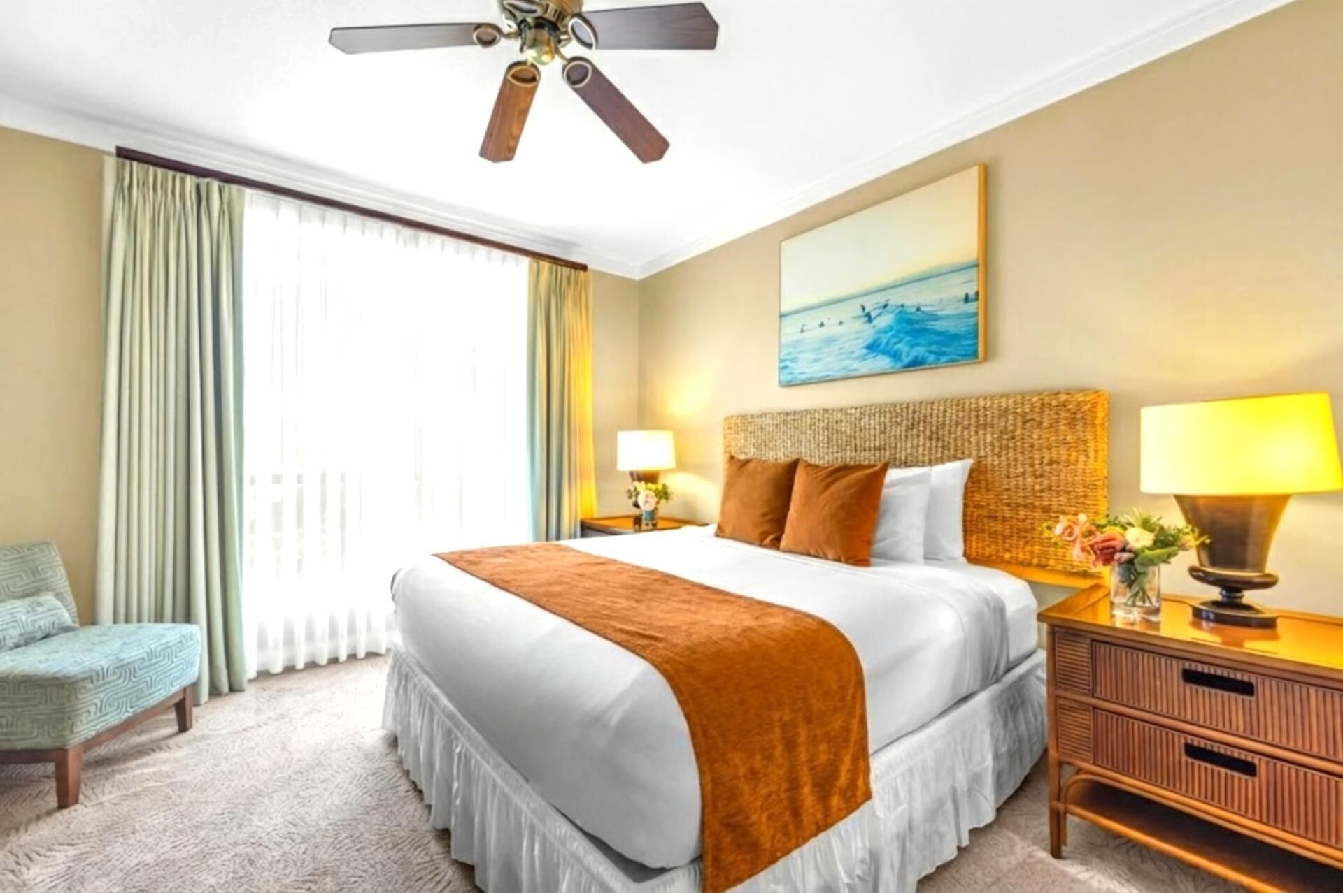 2 bedrooms, iron/ironing board, travel crib, WiFi