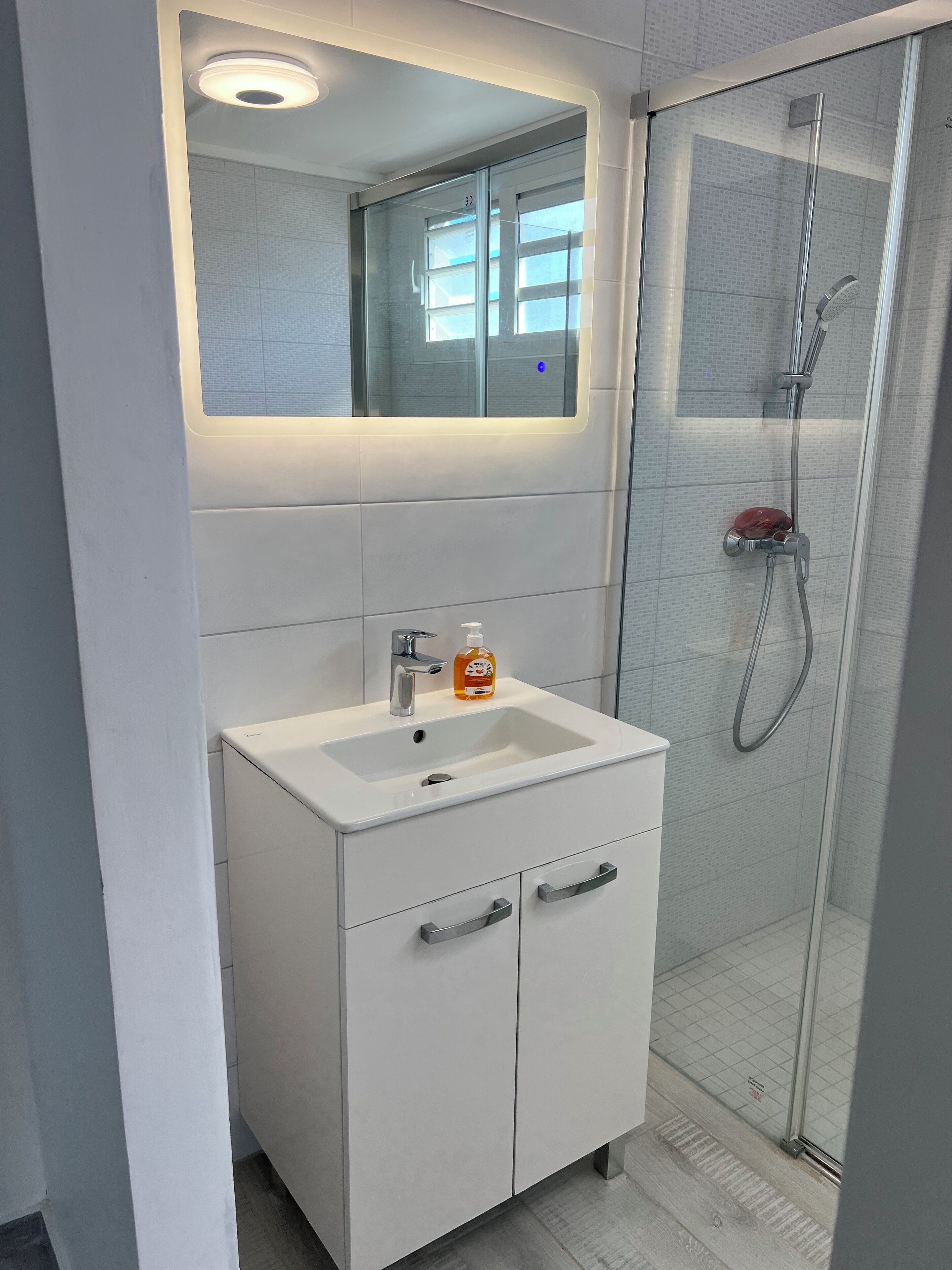 Towels, soap, toilet paper