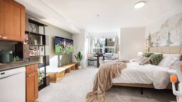 Schreibtisch, Bügeleisen/Bügelbrett, WLAN, Bettwäsche