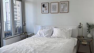 1 chambre, fer et planche à repasser, Wi-Fi, literie fournie