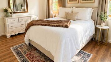 Iron/ironing board, WiFi, bed sheets