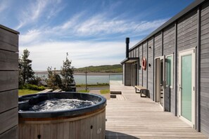 Terrace/patio - Ocean Beach Retreat • Stylish Prime Beachfront (Raglan)