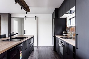Fridge, microwave, oven, stovetop - Kaitoke Retreat & Studio • 10 guests • Waterfront (Raglan)