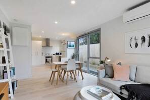TV - Hillside Haven - House & Unit • 16+ guests • Spa (Raglan)