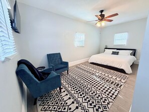 Iron/ironing board, WiFi, bed sheets