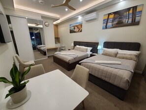 1 chambre, bureau, Wi-Fi, draps fournis