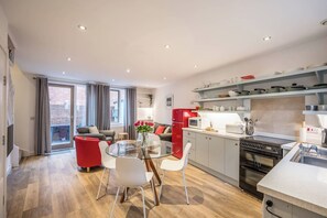 Microwave, oven, dishwasher, toaster