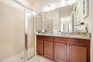 Shower, hair dryer - Heated Private Pool •  4BR Luxury Resort Home (Davenport)