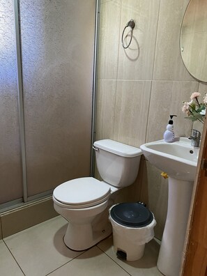 Towels, soap, toilet paper