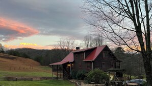 Exterior - Lavender Gap Farm. True Log cabin on 12 acre flower farm. Near AT / Nat Forest (Suches)
