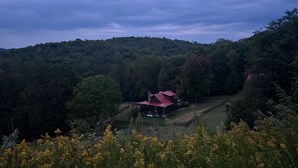 Property grounds - Lavender Gap Farm. True Log cabin on 12 acre flower farm. Near AT / Nat Forest (Suches)