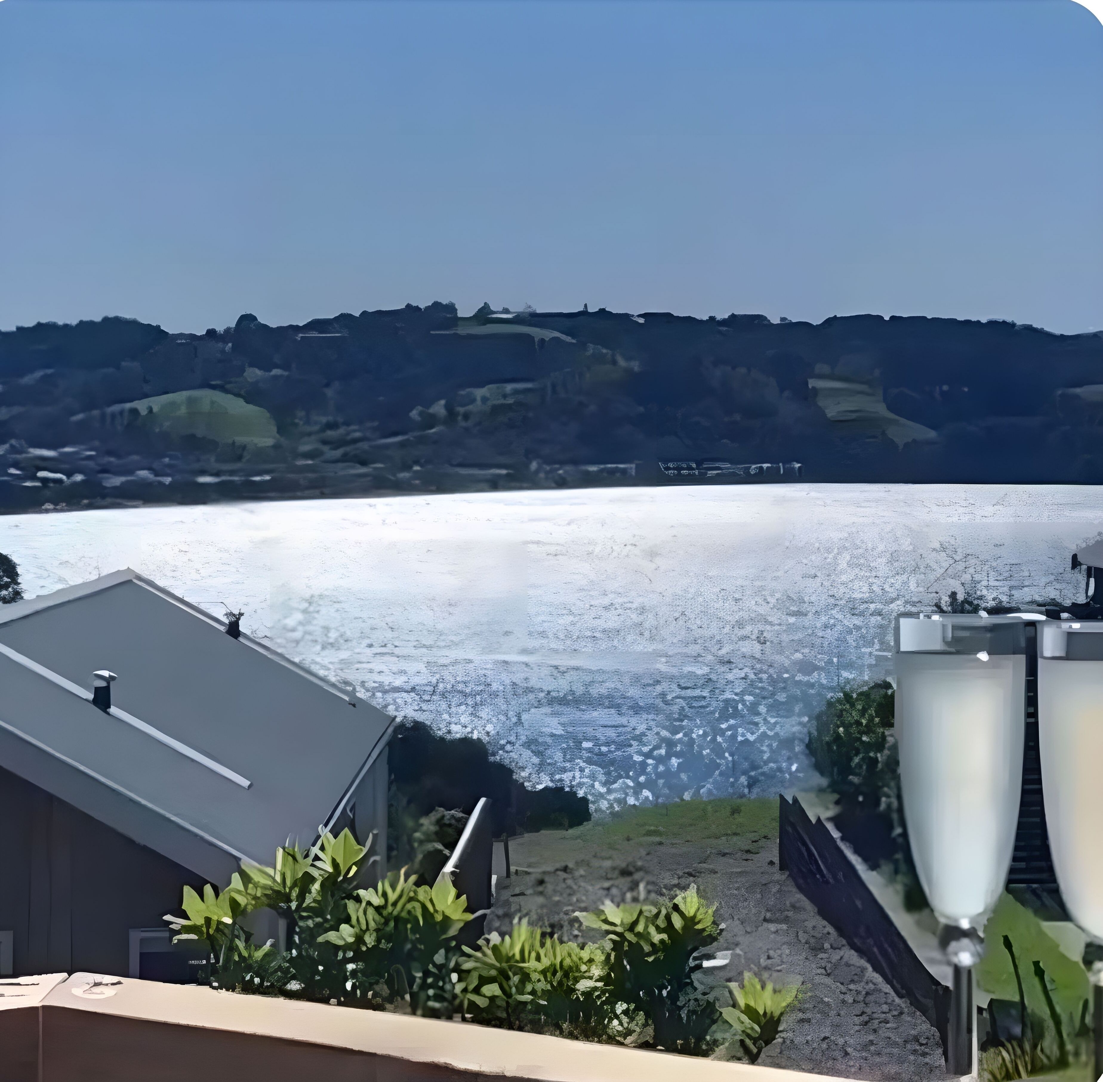 Blick von der Unterkunft