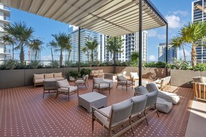 Terrace/patio - CRO-1614 Luxury Corner 2 Bedrooms in Downtown Miami (Miami)