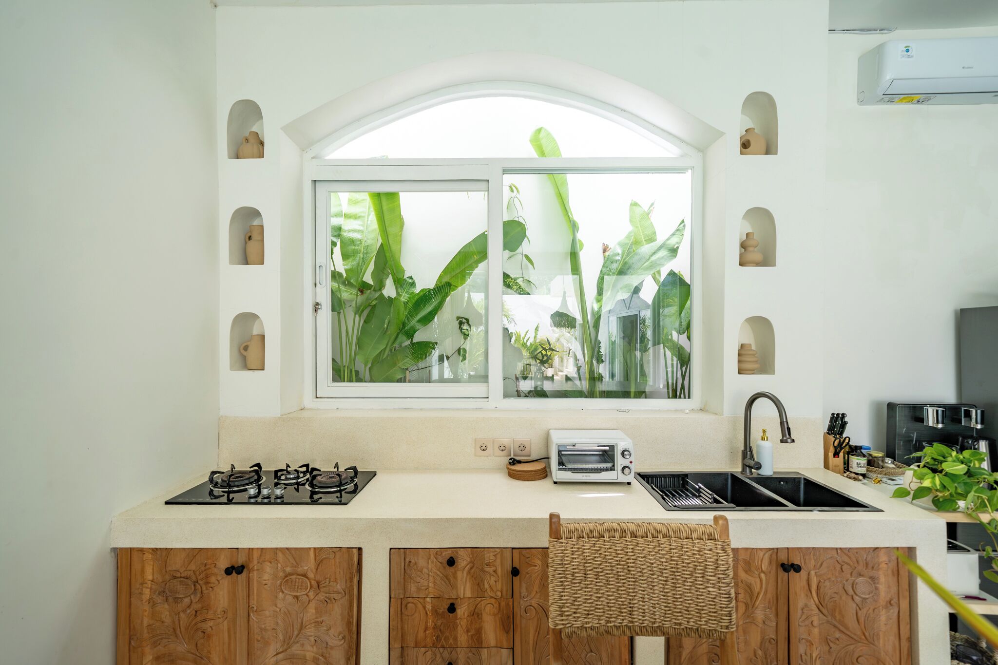 Vila, 3 quartos, piscina particular | Cozinha privada | Cafeteira/chaleira, chaleira elétrica