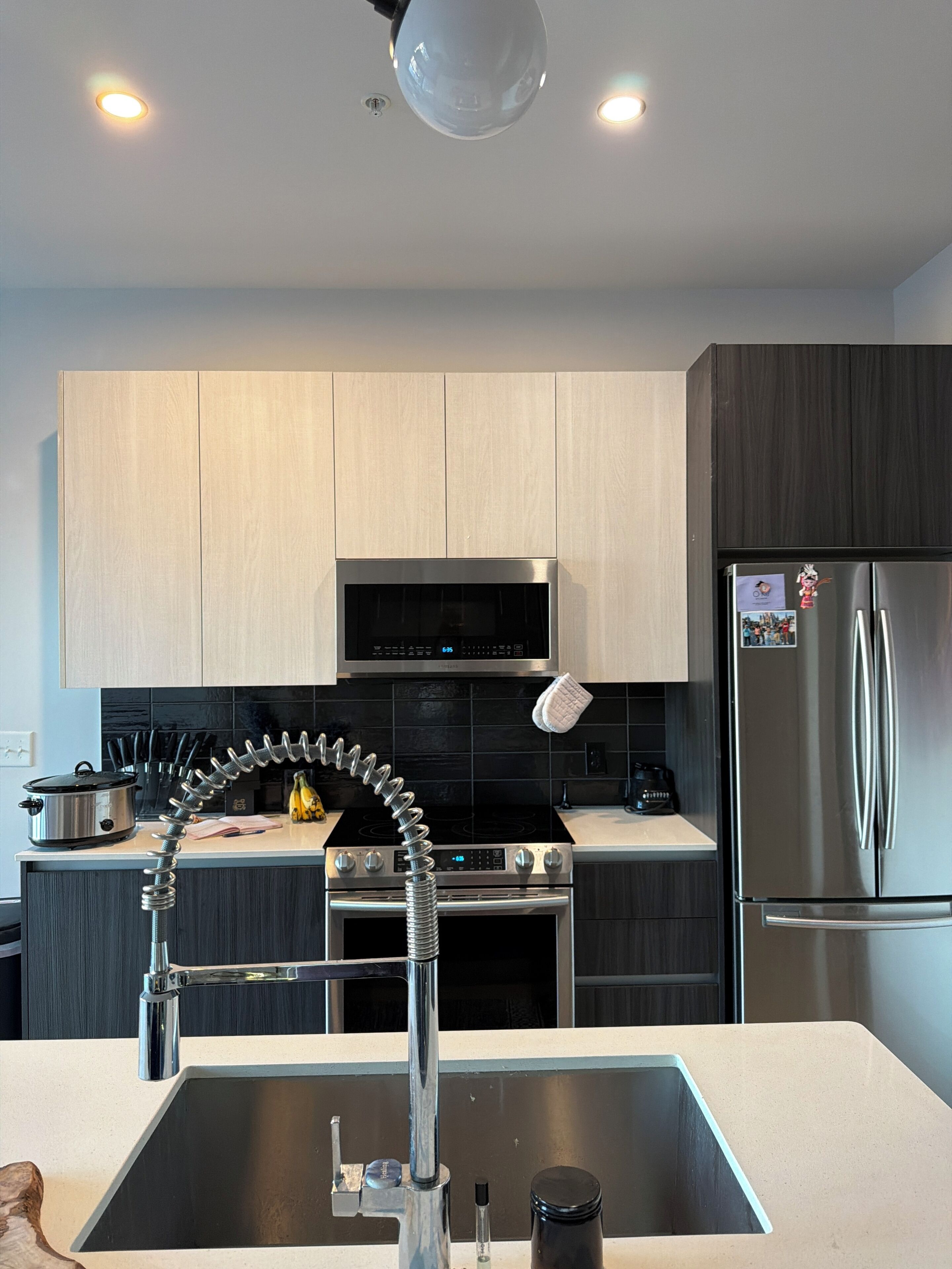 Microwave, oven, stovetop, dishwasher