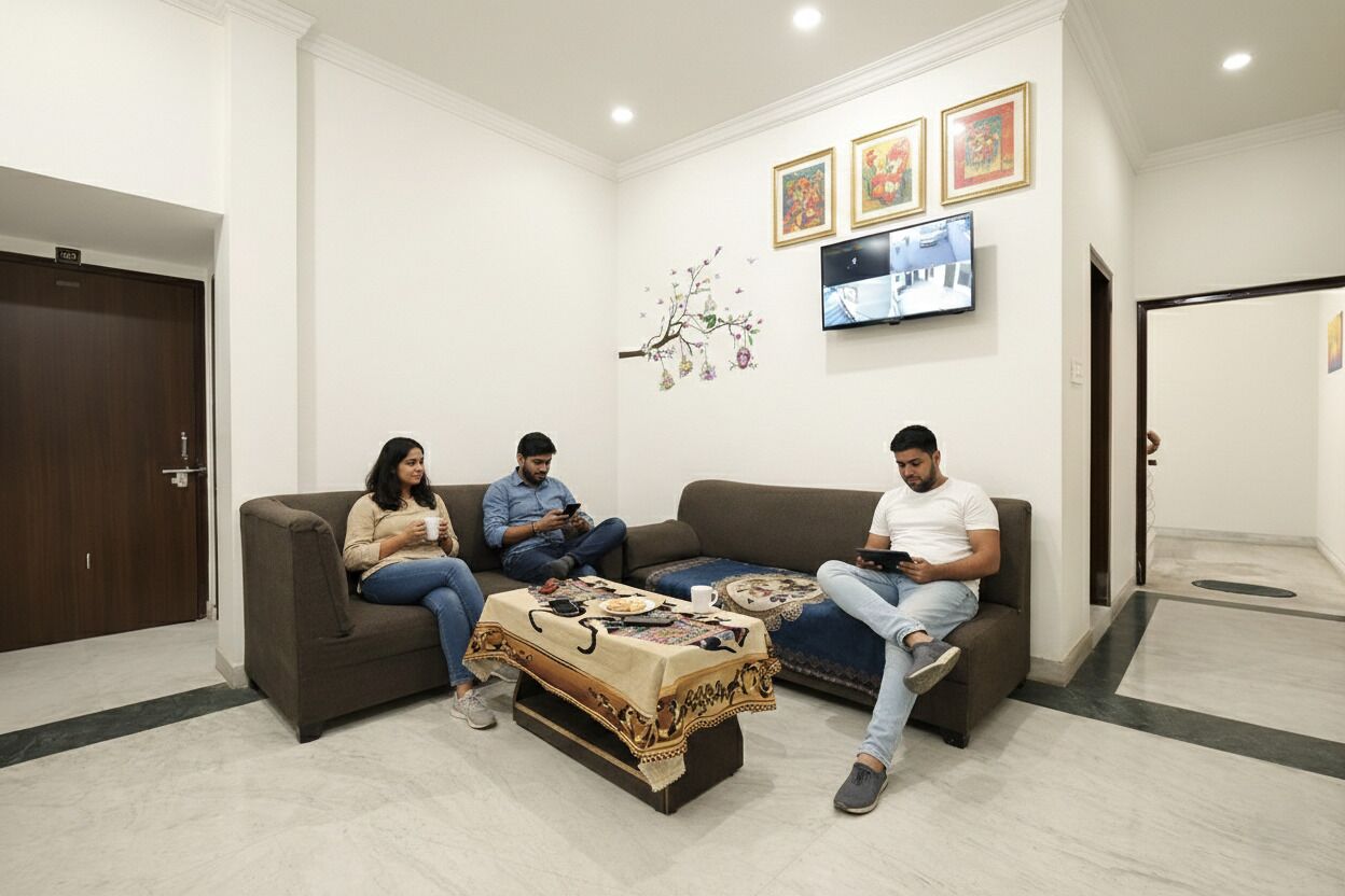 บริเวณนั่งเล่นที่ล็อบบี้